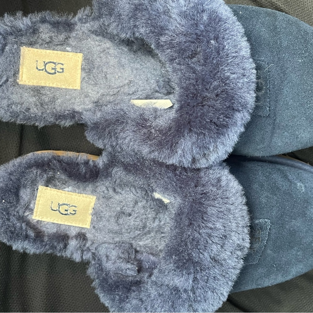 UGG 
Genuine Shearling Slipper In Navy
SIZE 10